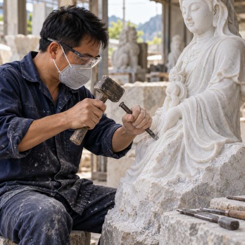 Quy trình làm đá mỹ nghệ và vai trò từng công đoạn