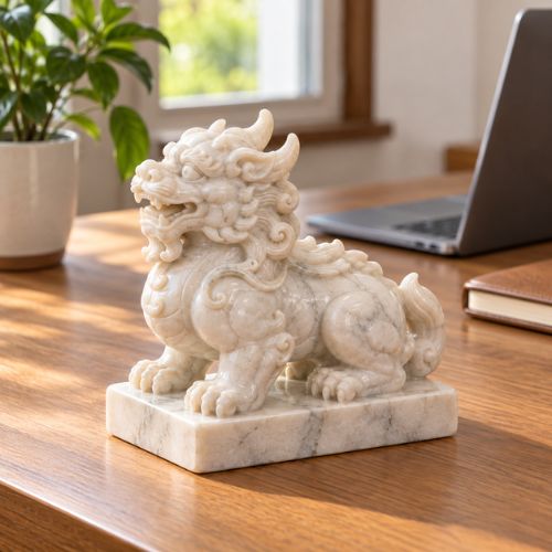 Cách đặt tỳ hưu trên bàn làm việc để chiêu tài chiêu lộc